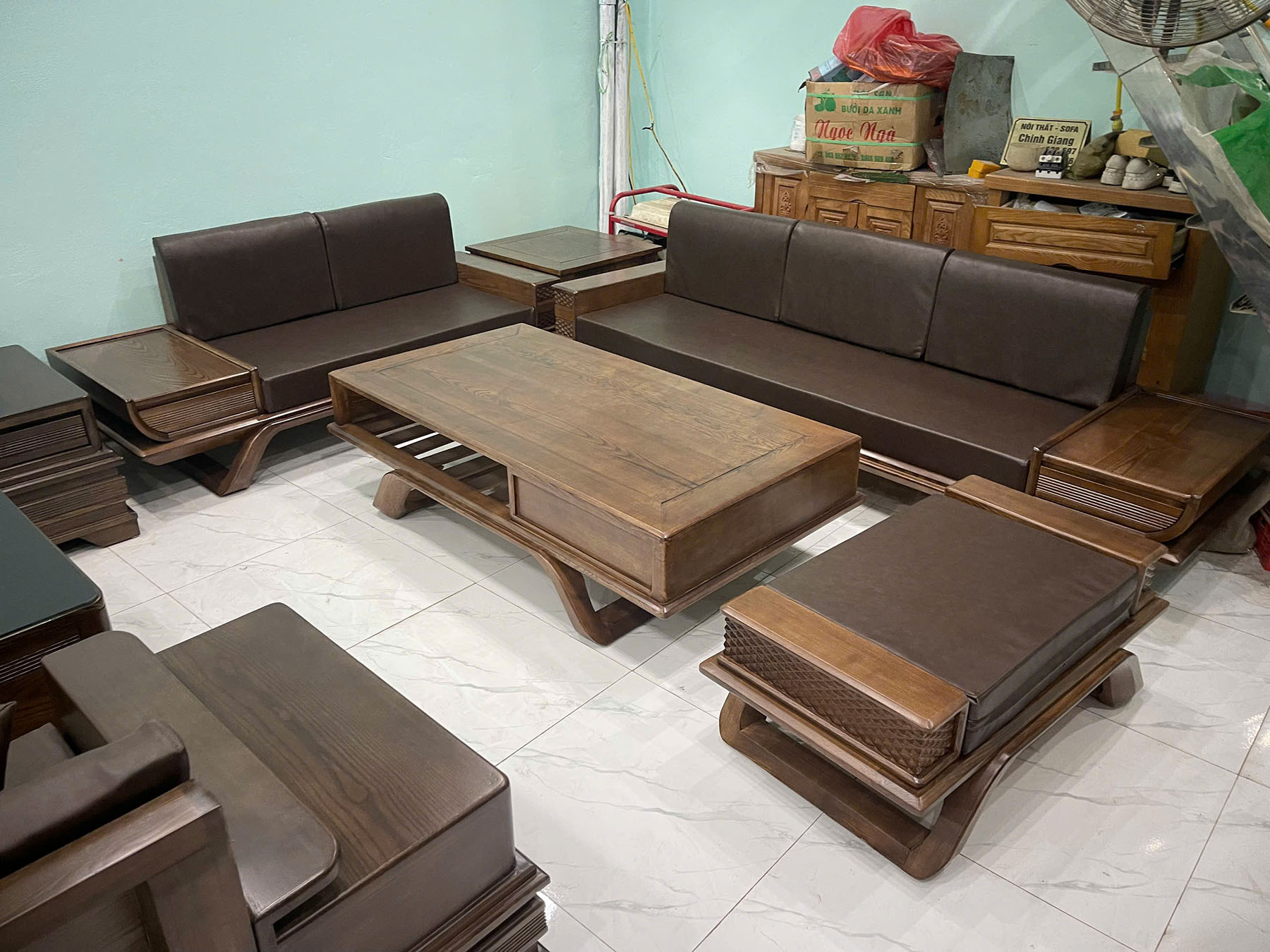 Sofa chân thuyền cánh tiên cao cấp